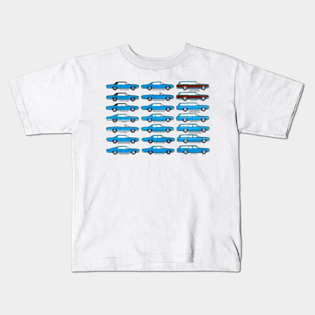 FORD LTD RANGE - brochure Kids T-Shirt by Throwback Motors